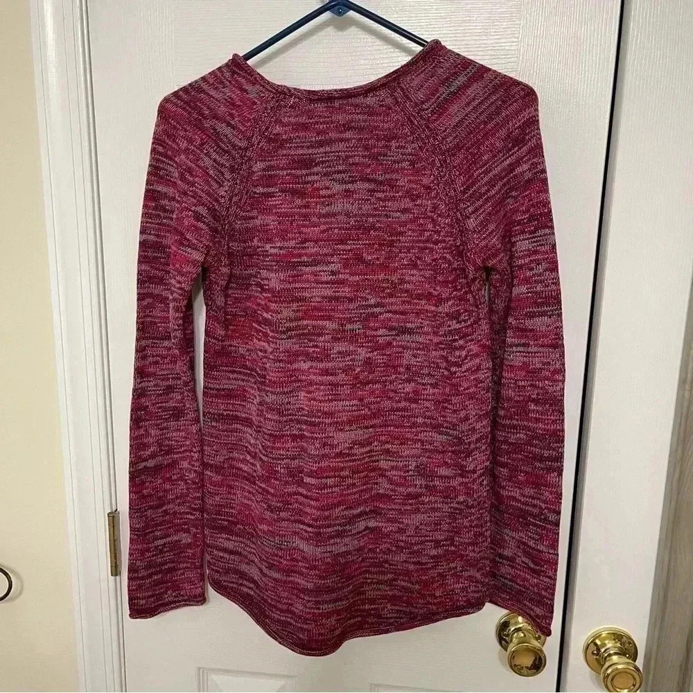 Calvin Klein Jeans Pink Marled Sweater Long Sleeve Women's Size Small - Picture 4 of 11